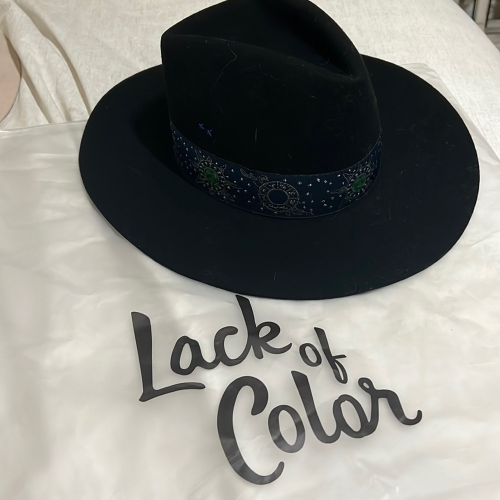 Lack of Color - Black Wool Rancher Hat